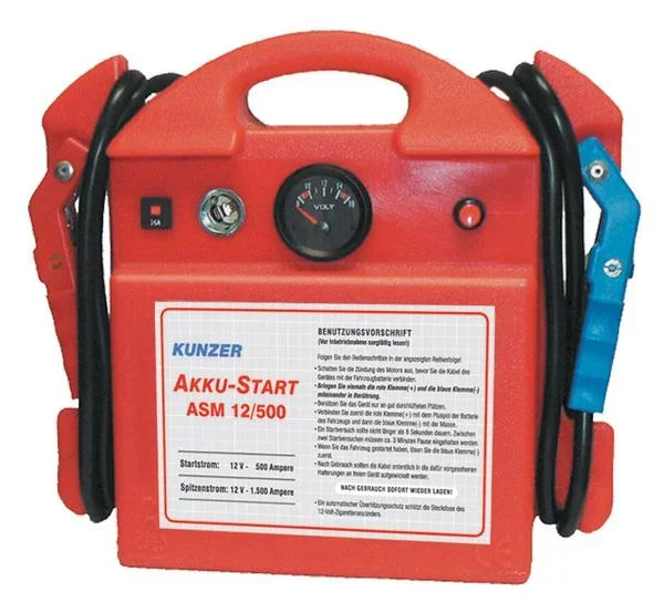 Akku-Start 12V/ 1500/ 500A - tragbare Starthilfe