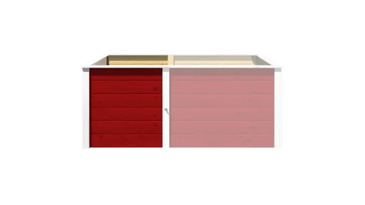 "Ergänzungssatz Hochbeet Modular, Wandstärke  21 mm, rot, 67 cm image"