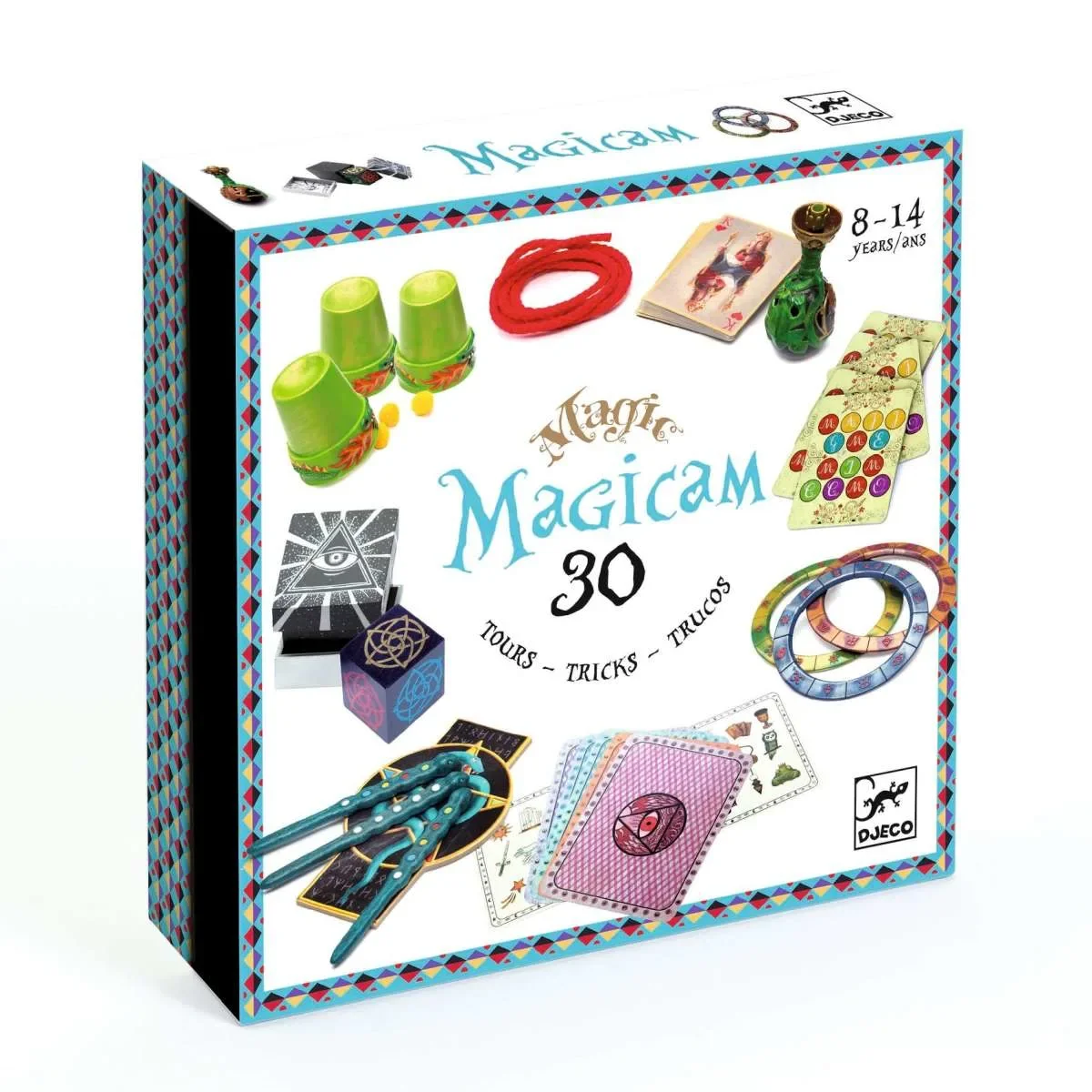 Djeco Brettspiele, Zauberkasten, Zauberset - Zaubertricks: Magicam - 30 tricks