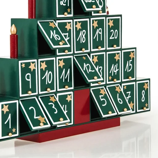 "Adventskalender Weihnachtsbaum - aus Holz image"