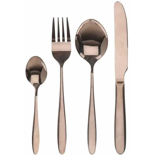 "Besteckset - 16 Teile - 4 Personen - Kupfer image"