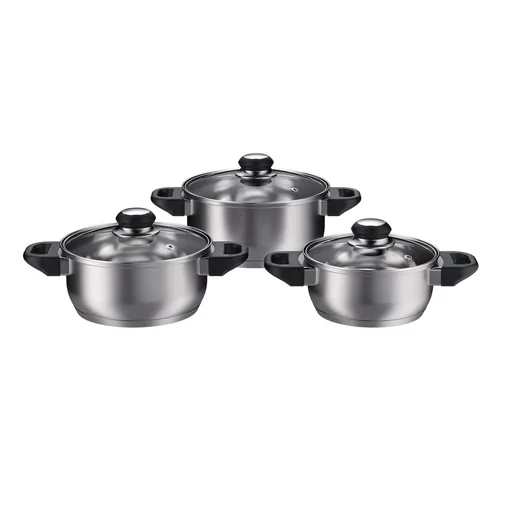 "Kochtopf-Set 16/18/20 cm, Edelstahl image"