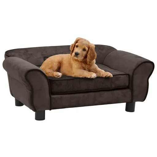 "Hundebank 72x45x30 cm Plüsch braun image"