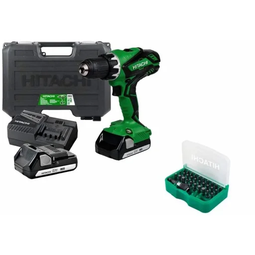 "DS18DJL(LC) Akku-Bohrer, 18 Volt Li-Ion mit Koffer + 31-teiliger Bit - Box image"