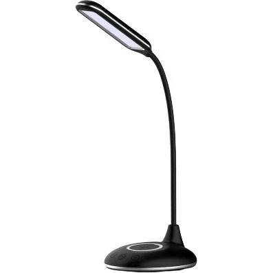 "VT-7705 Tischleuchte / Schreibtischleuchte mit drahtlosem QI-Ladegerät - schwarz image"