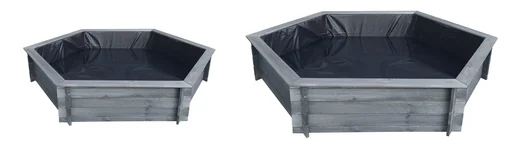 "Sechseck-Hochteich 200 cm Solar, grau image"