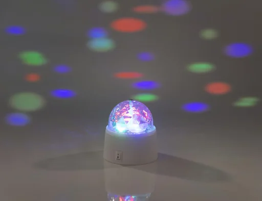 "LED Party Leuchte mit rotierenden Disco Licht Effekten image"