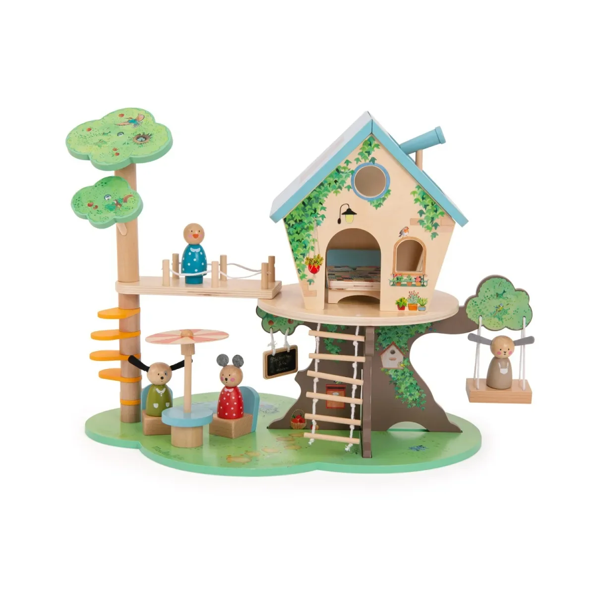 "Moulin Roty Puppenhaus baumhaus image"