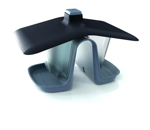 "Vogelhaus DOUBLE, steingrau image"