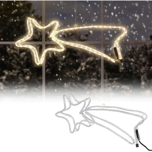 "Sternbeleuchtung - 144 Lichter - 4m - Metallrahmen image"