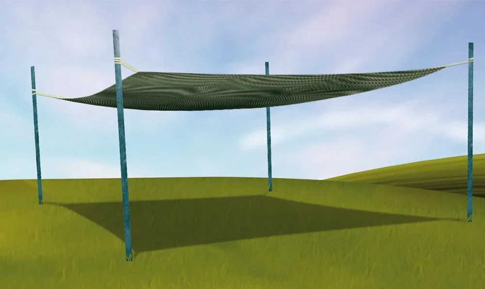 Beschattungsnetz für die Freilandhaltung 6,0 x 4,0 m