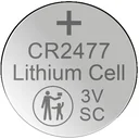 Lithium Knopfzelle CR2477, 3 Volt - 1 Stück