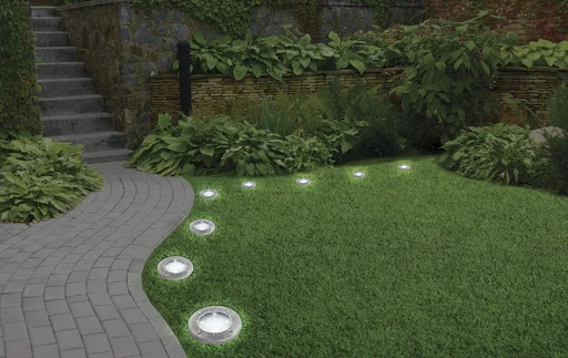 "LED Solarleuchte Disk Lights - 4 Stück image"
