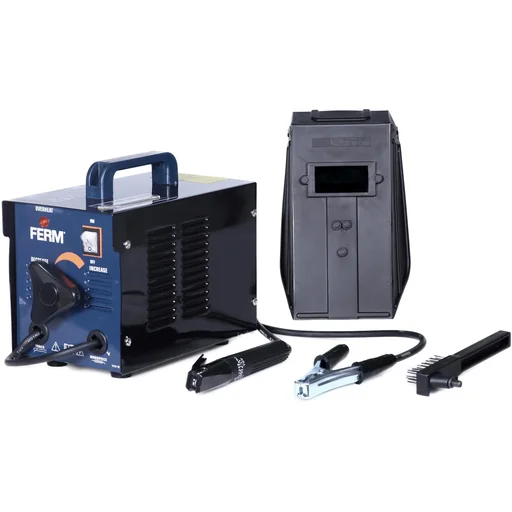 "WEM1042 Elektro-Schweißgerät 40-100 Ampere - Thermischen Sicherung -Inkl. Schweißschild, Drahtbürste, Schlackenhammer image"