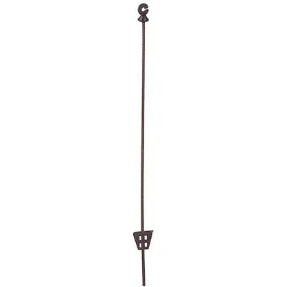 "Ovaler Stahlmast mit Ringisolator, 106Cm (10 Stück) image"