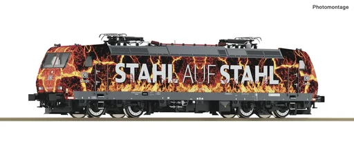 "Elektrolokomotive 185 077 "STAHL auf STAHL" der Deutschen Bahn, H0, DC image"