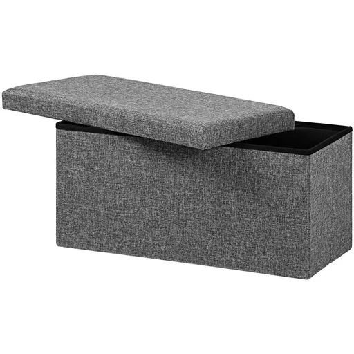 "Sofa mit Stauraum - klappbar - MDF - 80x40x40cm - GREY image"
