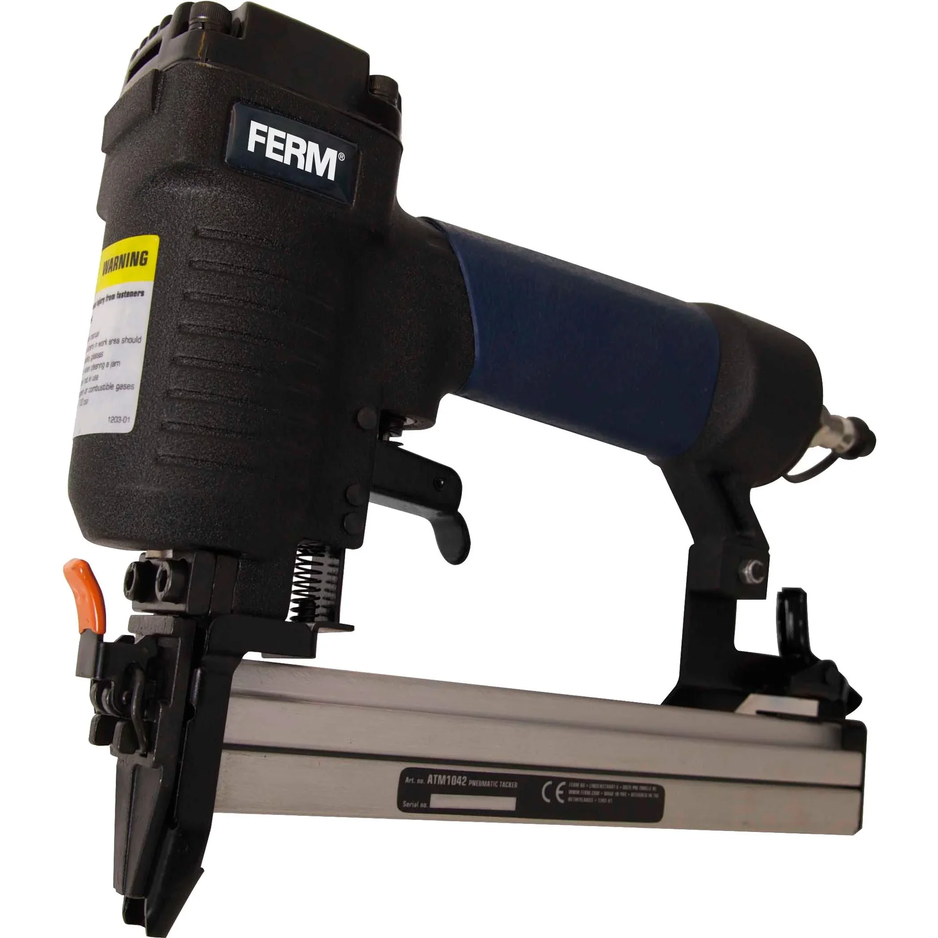 ATM1042 Druckluft-tacker - 12-25mm - DIN und Orion Anschluß - Inkl. 100 Heftklammer und Aufbewarungskoffer