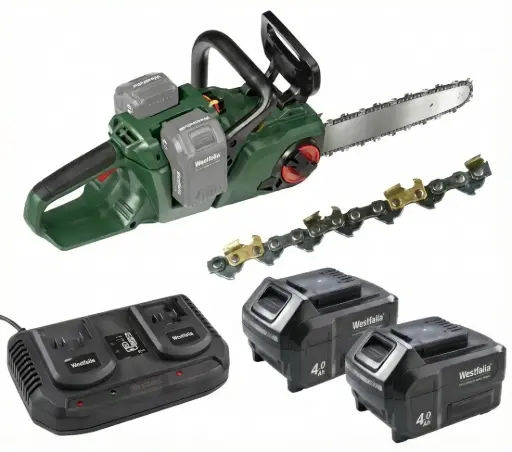 "Akkukettensäge „GMAK 36/40“-Set — 2×18 V/4,0 Ah + Dual-Schnellladegerät image"