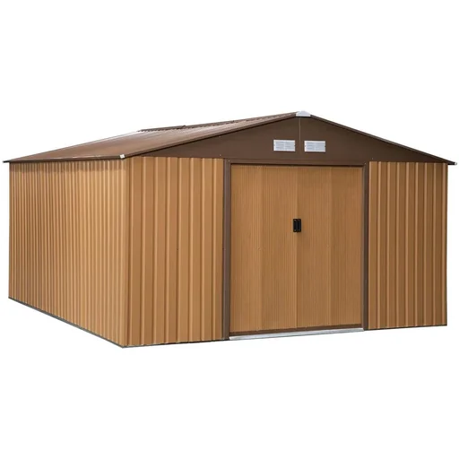 "Werkzeugablage mit Bodenplatte Metall Braun 340 L x 386 B x 200 H cm image"