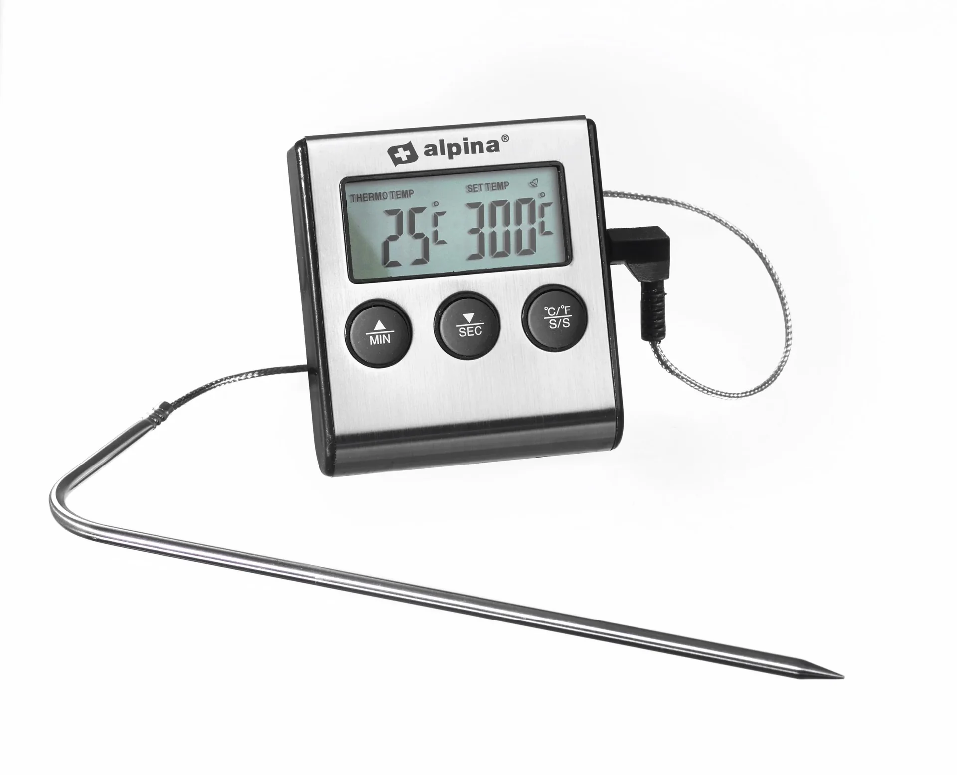 Digital Grill/Bratenthermometer Edelstahl