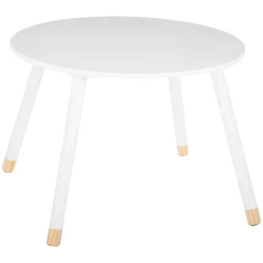 "Kindertisch Rund - weiß - 60x60x43 cm image"