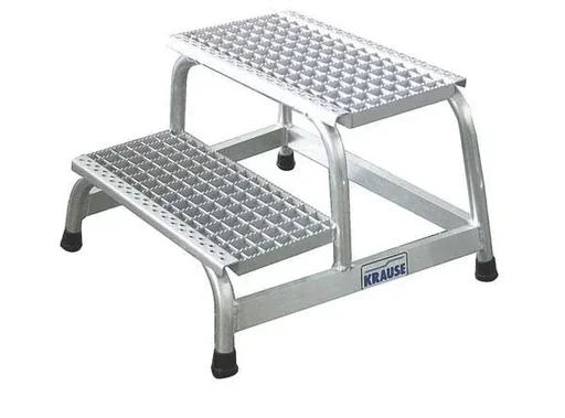 "Alu Montagetritt 2-Gitterrost Stufenleiter image"