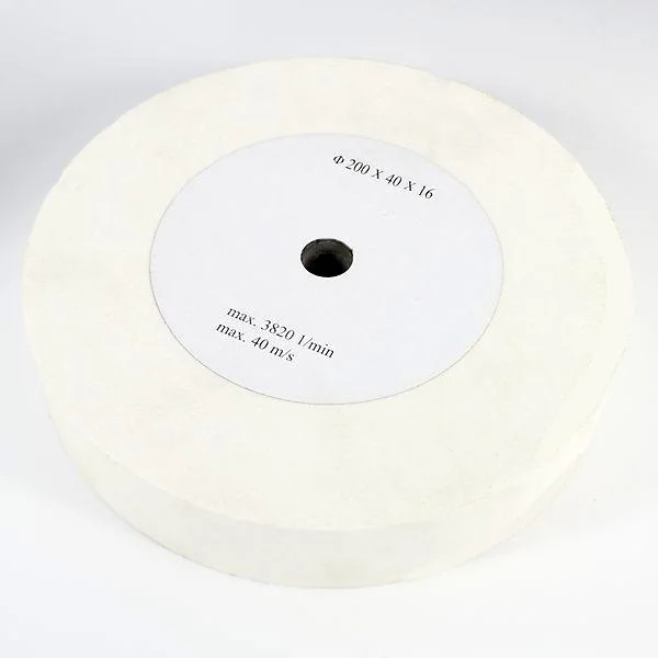 Schleifscheibe Ø200x40mm K100 weiß