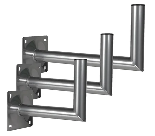 "Wandhalter WH 3 Alu MEG-P25/48AT Wandabstand 25 cm image"