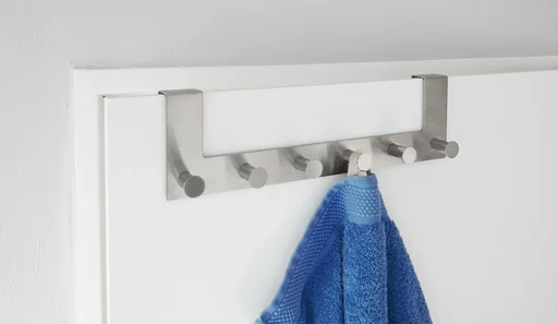 "Türgaderobenleiste - mit 6 Haken Edelstahl image"