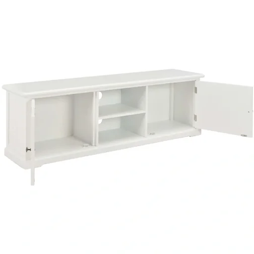 "TV-Schrank 120x30x40 cm Holz weiß image"