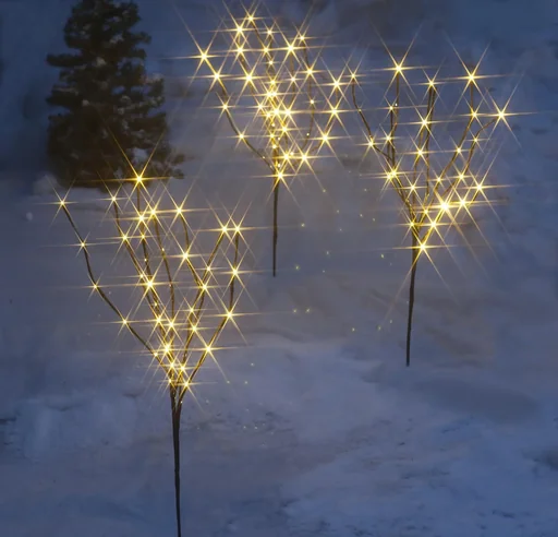 "LED Bäume mit warmweißen LEDs - 3 Stück image"
