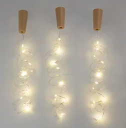 Flaschenkorken mit leuchtenden LED - 3er Set