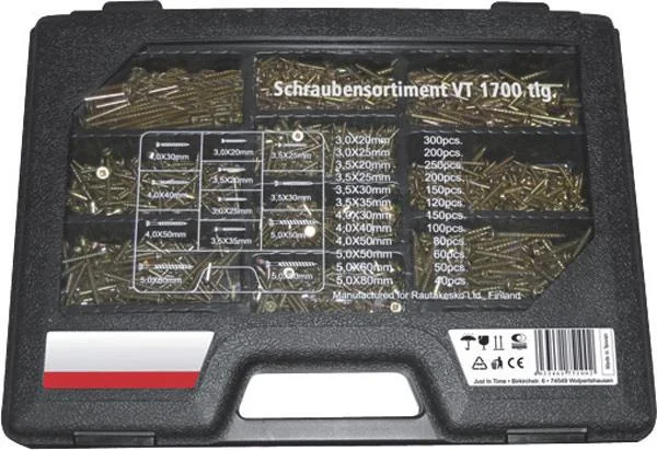 Schraubensortiment 1700-teilig