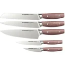 Mehrzer - 5-tlg. Messerset - Bubingaholz - Deutscher Qualitätsstahl