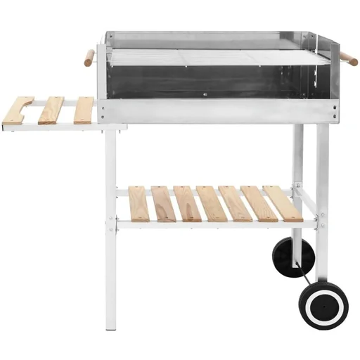 "Trolley-Grill mit 2 Ablagen Holzkohle XXL Edelstahl image"