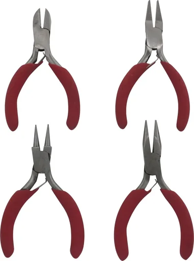 "Mini-Zangen: Seitenschneider, Spitzzange, Rundzange, Flachzange image"