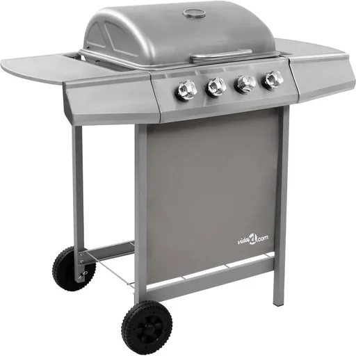 "Gasgrill mit 4 Brennern silber image"