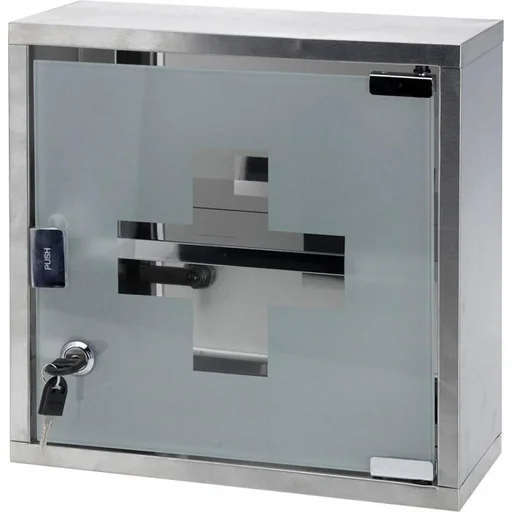 "Excellent Care Medizinschrank - Badezimmermöbel - Edelstahl - Glas image"