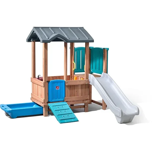 "Woodland Adventure Playhouse & Slide image"