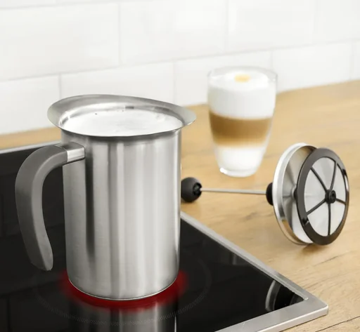 "Milchaufschäumer mit Thermo-Kapselboden, 1000 ml, Edelstahl image"