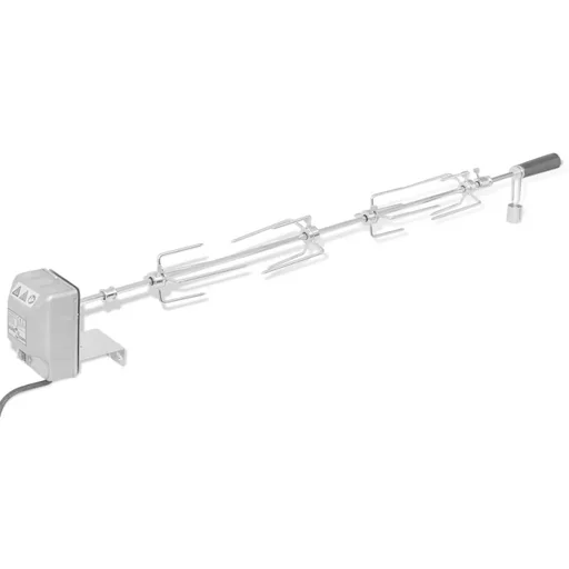 "BBQ Rotisserie Spieß mit Motor Stahl 1000 mm image"