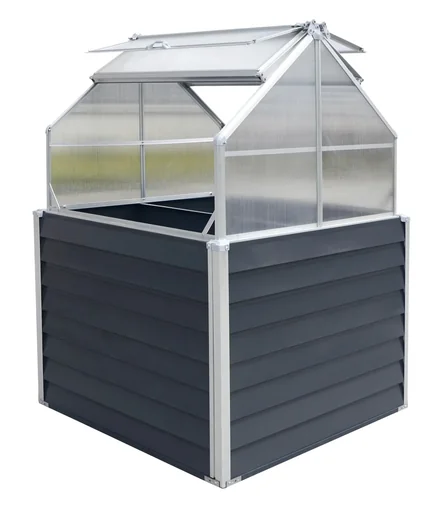 "Hochbeet Grow & Store anthrazit, 120x120x81 cm image"