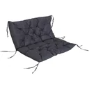 Bankauflage Auflage für Gartenbank Hollywoodschaukel Polster Grau