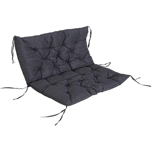 "Bankauflage Auflage für Gartenbank Hollywoodschaukel Polster Grau image"