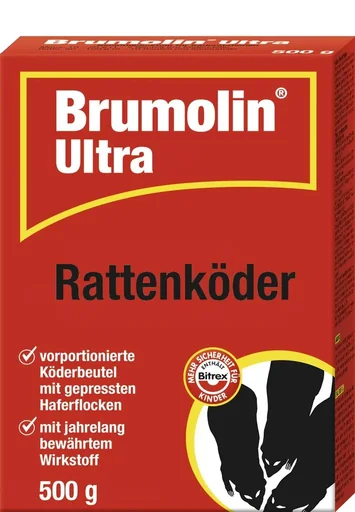 "Brumolin Ultra Rattenköder, 500 g - anwendungsfertig image"