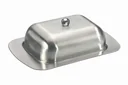 Butterdose mit Haube, Edelstahl, 250 g