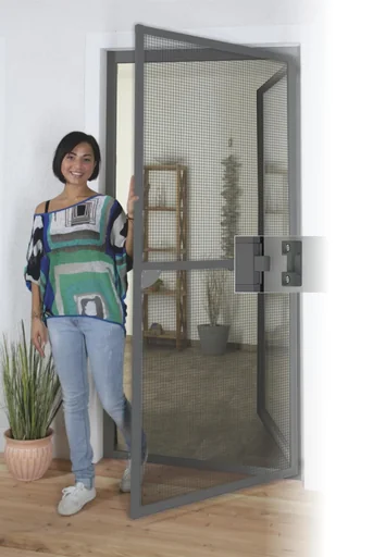 "Insektenschutz-Spannrahmenset Premium für Türen 120 x 240 cm, Farbe anthrazit image"