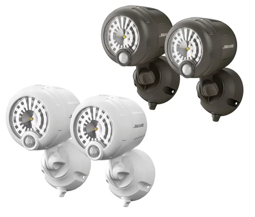 "LED Scheinwerfer mit Bewegungsmelder MB360XT 2er Pack braun 200 Lumen IP66 image"