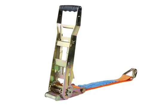 "Zurrgurt Festende 0,5 Meter/ 5000 Dekanewton Orange mit Ratsche/Spitzhaken image"